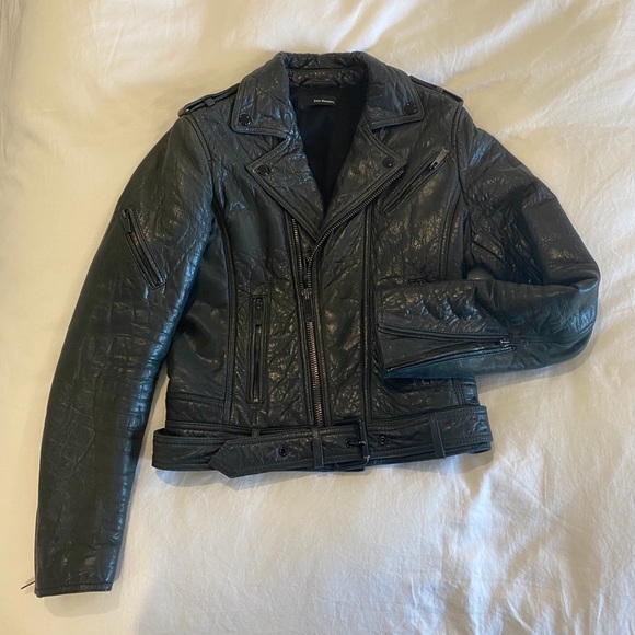 The Kooples Black Leather Jacket - Picture 7 of 12